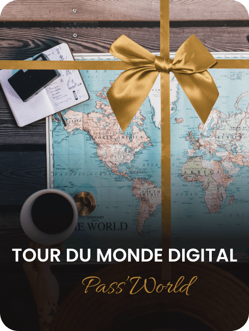 🌎 CARTE CADEAU 🌎 Tour du monde digital