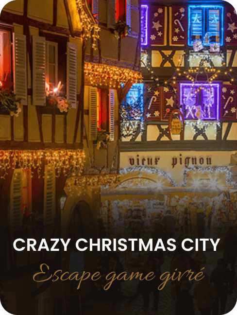 Crazy Christmas City Escape game givré